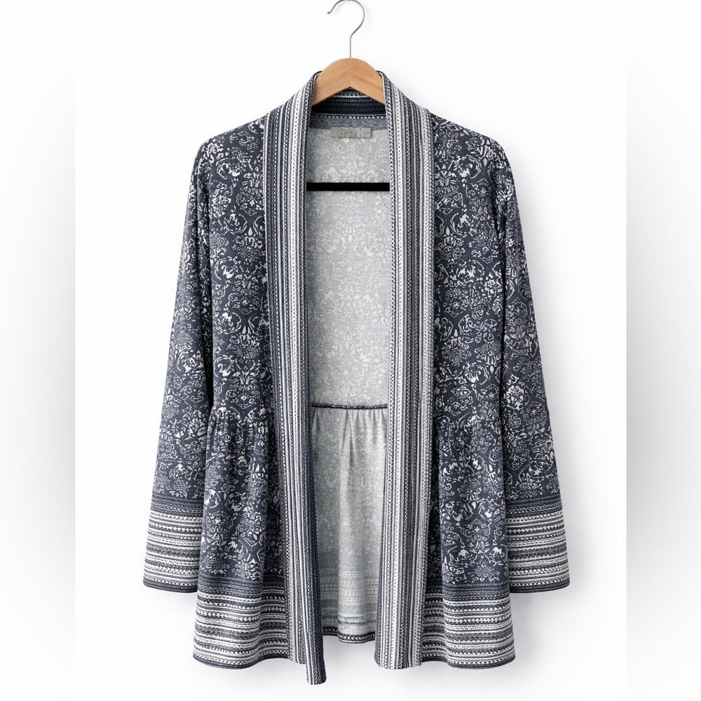 Dalia navy and white cardigan small